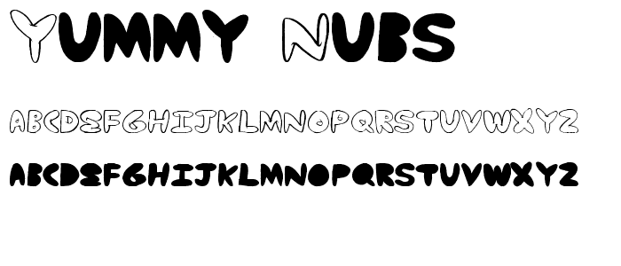 Yummy Nubs font